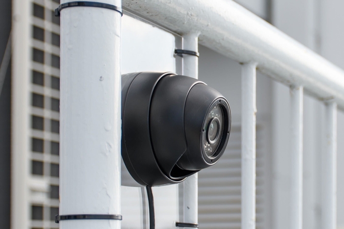 防水型赤外線USBカメラの設置状況