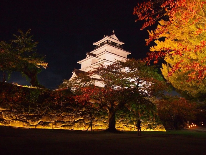 鶴ヶ城の紅葉1