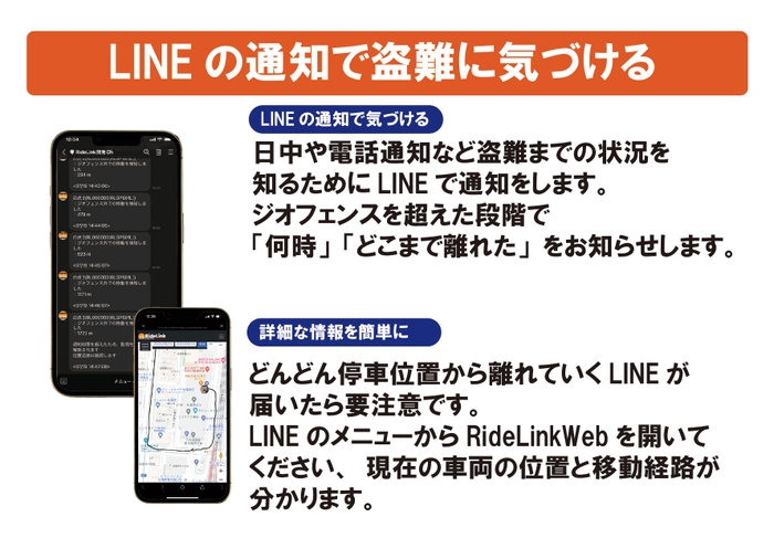 LINE通知(盗難対策)