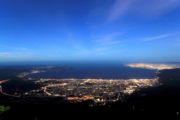 別府湾方面展望所から見た別府の夜景