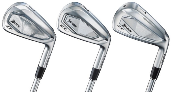 左から「スリクソンZXi7アイアン」、「スリクソンZXi5 アイアン」、「スリクソンZXi4 アイアン」