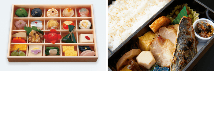 左:季膳味和弁当 右:福の花弁当