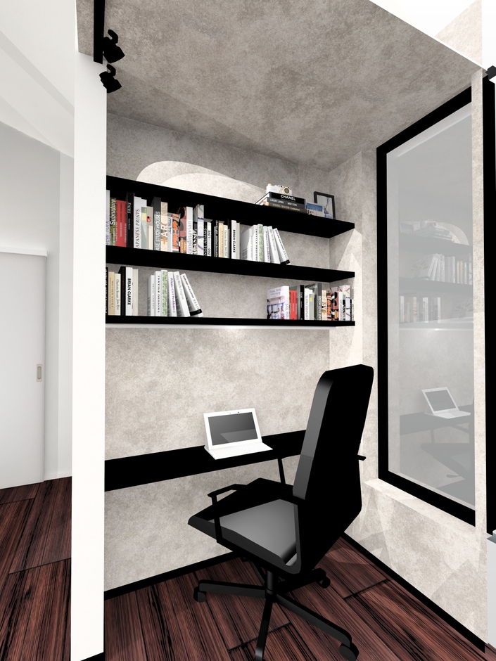 2階書斎　イメージパース