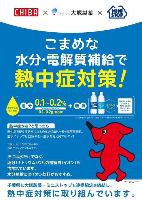 熱中症対策ポスター(画像はイメージです。)