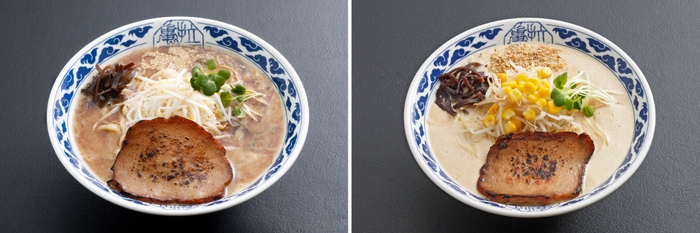 Vegan Paitan RamenとVegan Miso Ramen