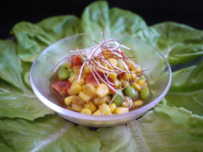 冬瓜と初夏の野菜のサラダ仕立て