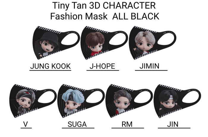 BTS(防弾少年団)　メンバー別マスク