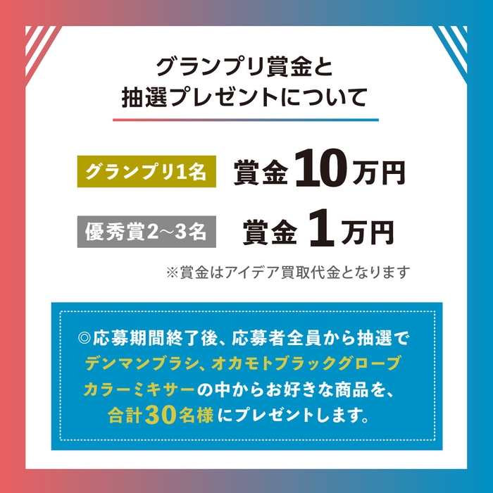 グランプリ賞金は10万円