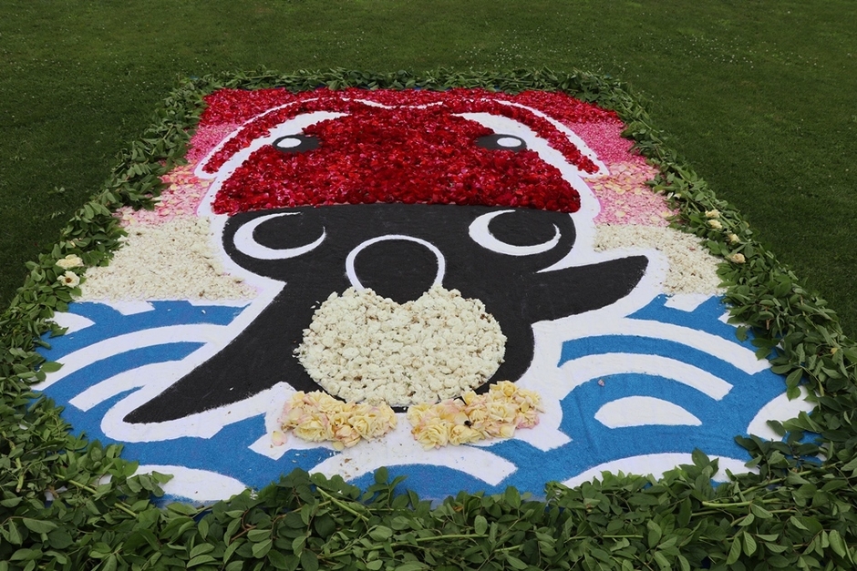 昨年のフラワーカーペット