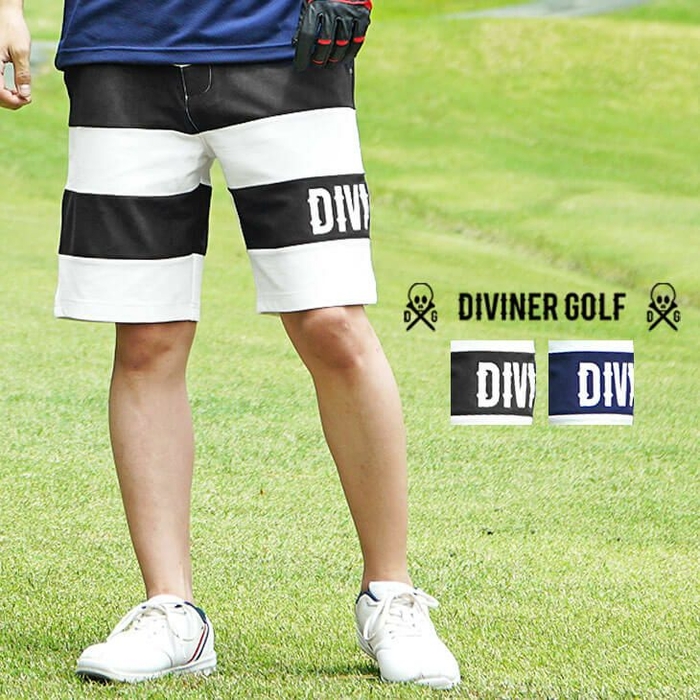 DIVINER GOLF/ディバイナーゴルフ 【DIVINER GOLF】ボーダーハーフパンツ