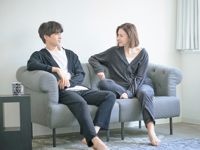 comfortable drop cardigan&jogger pants