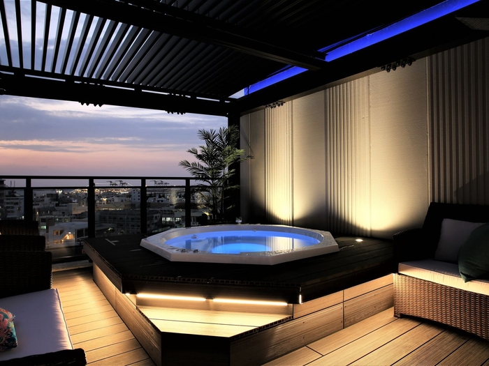 最上階ジャグジー