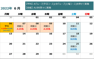 実施スケジュール