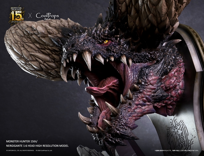 MONSTER HUNTER 15th/ NERGIGANTE 1:6 HEAD HIGH RESOLUTION MODEL