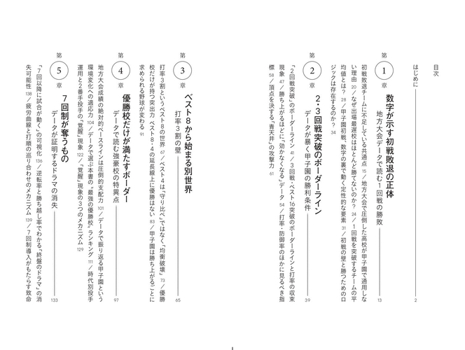 『システムで読む甲子園』目次1