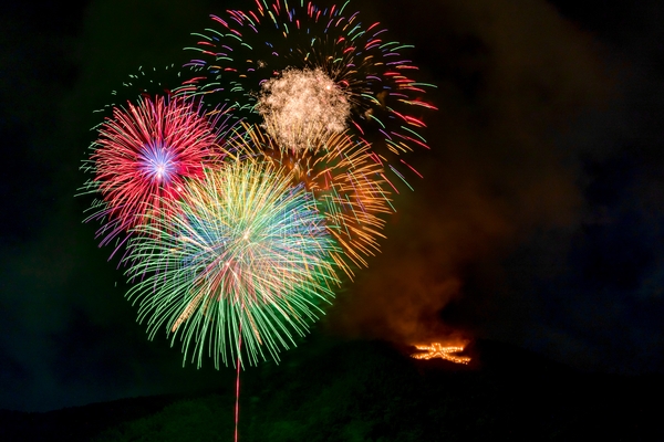 箱根大文字焼　ホテルからの景色