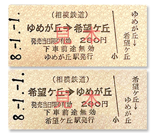 ゆめきぼ切符(イメージ)