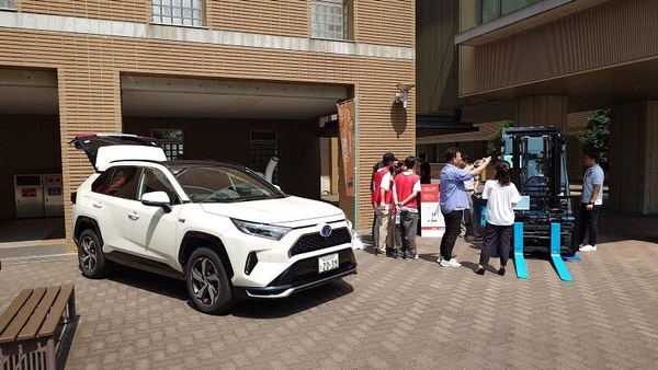 オープンキャンパスでの展示の様子