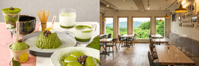静岡県産抹茶のスイーツ・ドリンク/TAMAGOYAベーカリーカフェ店内