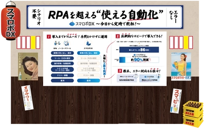 居酒屋でDXを語る！？ 作業時間を最大93％削減する『スマロボDX』 イーバリューが「Japan DX Week」で新たな業務自動化を提案