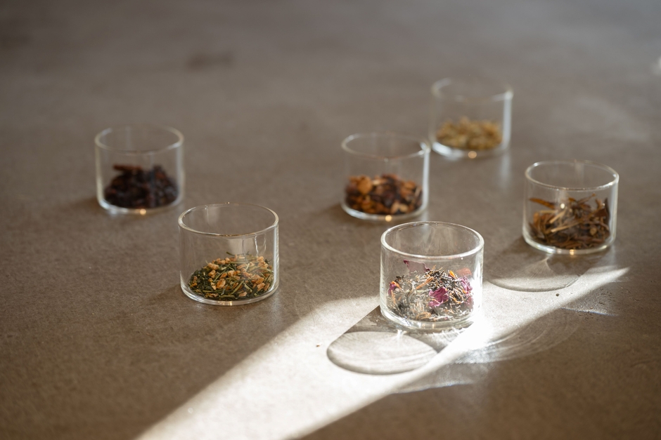 フレーバー、ハーブティーも豊富