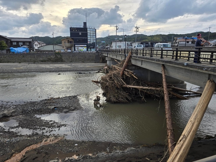 輪島市中心部の状況