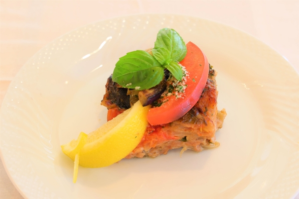 桃豚とナスのムサカ風