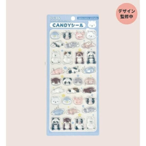 りぶはあとのポップなぷっくりシール