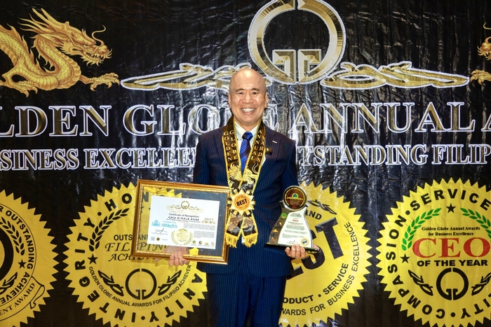   Golden Globe Annual Awards 2025で授賞した際の代表藤岡頼光