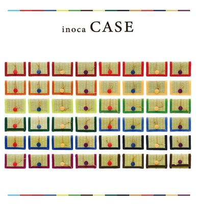 雪駄と同じ48種カラバリのカードケース「inoca CASE」。交通系ＩＣカードなども入れたまま使用出来る。