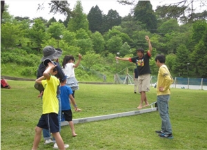 スラックライン 開催時の様子