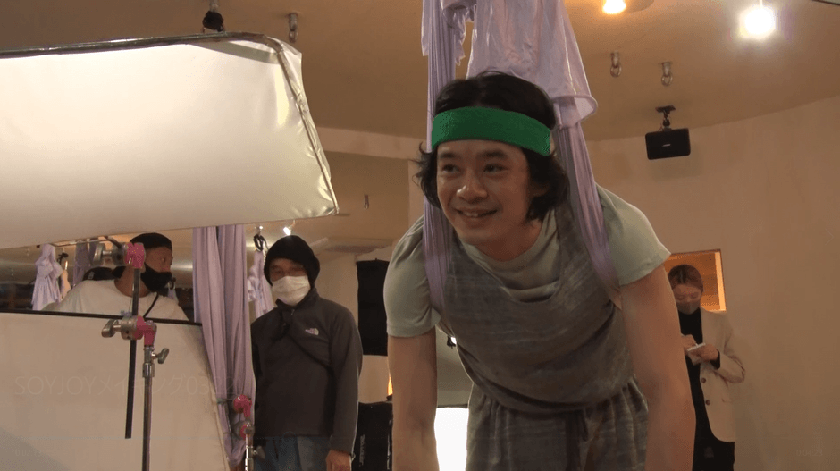 「運動、からの、大豆バー。」篇 メイキング 3