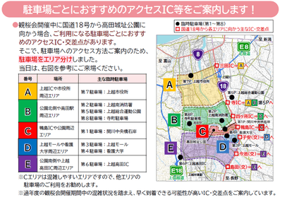 駐車場エリア分け