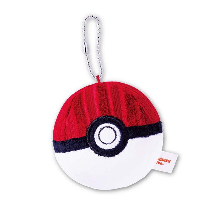 コメダ珈琲店のソファー柄生地モンスターボールキーホルダー