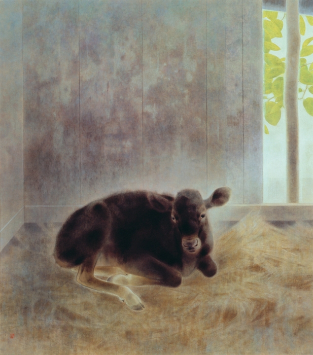 ★山口華楊《生》 1973(昭和48)年 紙本・彩色 山種美術館