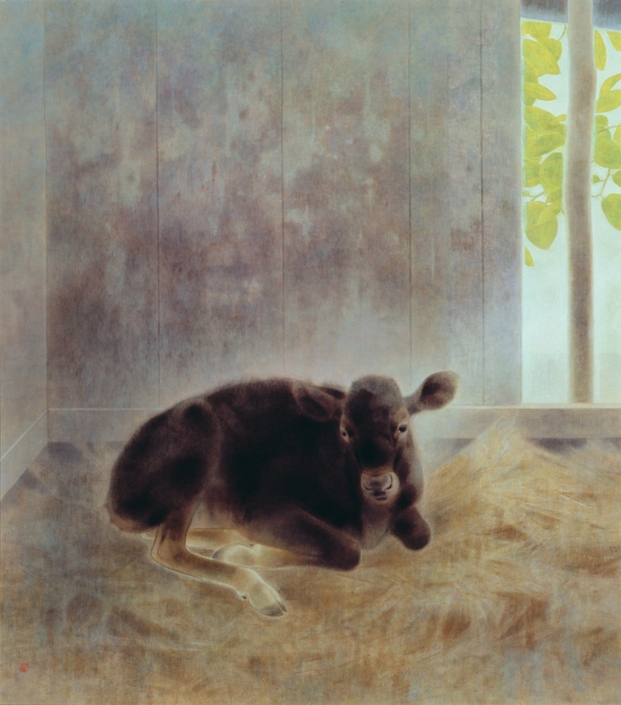 ★山口華楊《生》 1973(昭和48)年 紙本・彩色 山種美術館