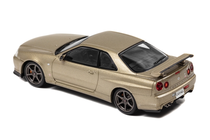 1/43 日産 スカイライン GT-R Mspec Nur (BNR34) 2002 Silica Brass:左後