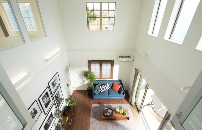 吹抜のリビング