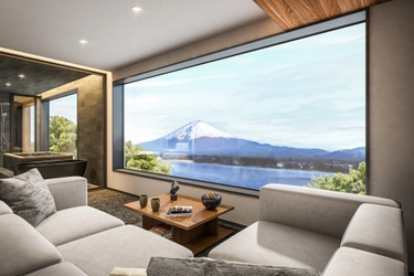 【2026年オープン】 1日5組限定。富士山と河口湖を目の前に臨む　 プライベートリゾート QUUGA