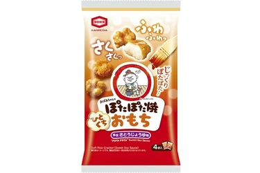 ４０周年！あまじょっぱいでおなじみの「ぽたぽた焼」から誕生したさくふわ新食感が好評の『ひとくちぽたぽた焼おもち』
4袋入タイプが九州・沖縄地区で発売