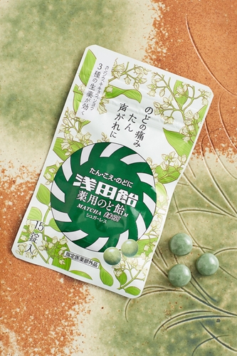 浅田飴薬用のど飴M(抹茶)イメージカット2