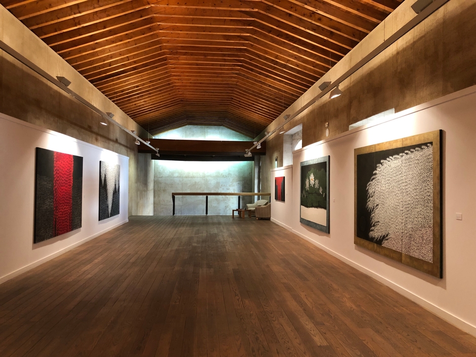 美智子さまホールでの展示2