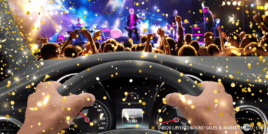 レイヤードサウンドの音響効果①（※音感イメージ）