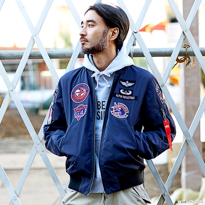 STRICT-G × ALPHA LIGHT MA-1『機動戦士ガンダム』一年戦争史 “地球連邦軍”モデル(着用イメージ1)