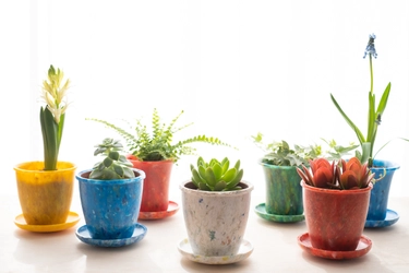 海洋プラスチックごみ原料のアップサイクルブランドbuoy。 室内用植木鉢「buoy プランツポット」の一般販売スタート