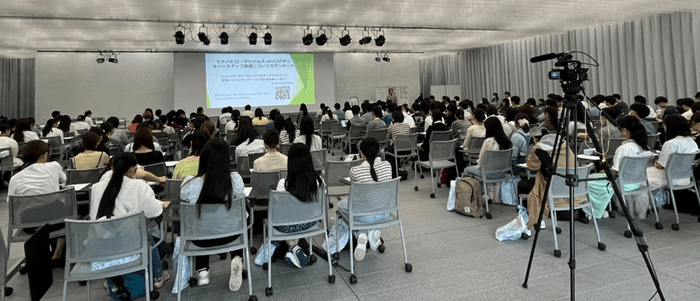 令和6年(2024年)7月2日に東大阪キャンパスで実施した「HPVワクチンキャッチアップ接種セミナー」イベントの様子