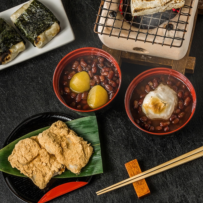 正月期間中はお餅やぜんざいなどこの時期ならではの高カロリーメニューが盛り沢山です。