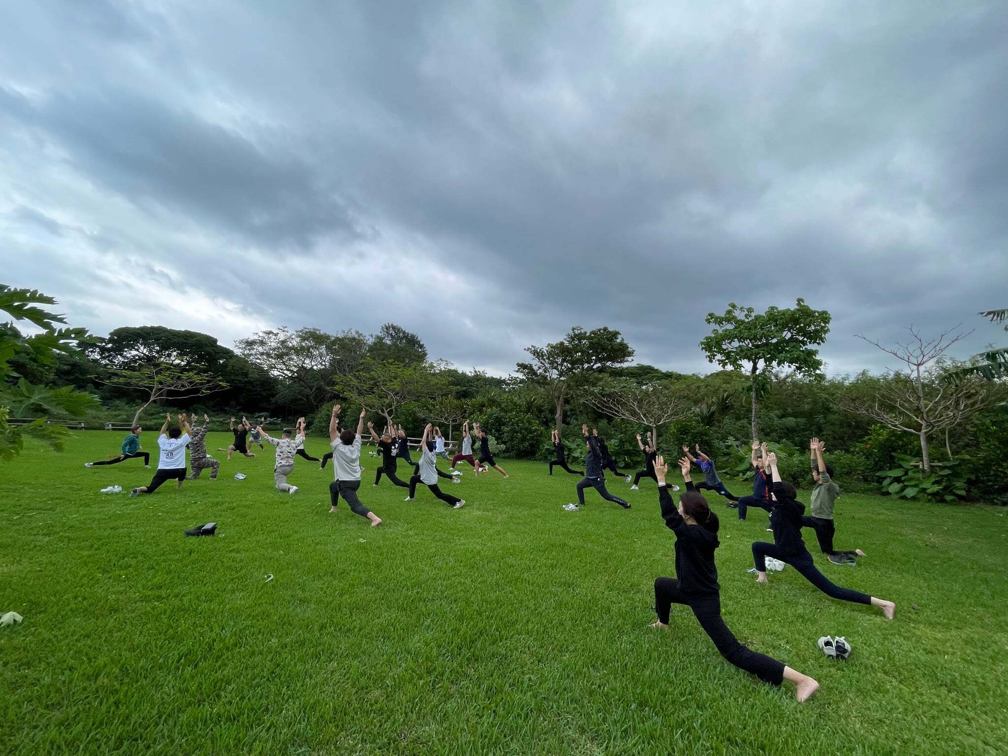 ヨガ体験の様子