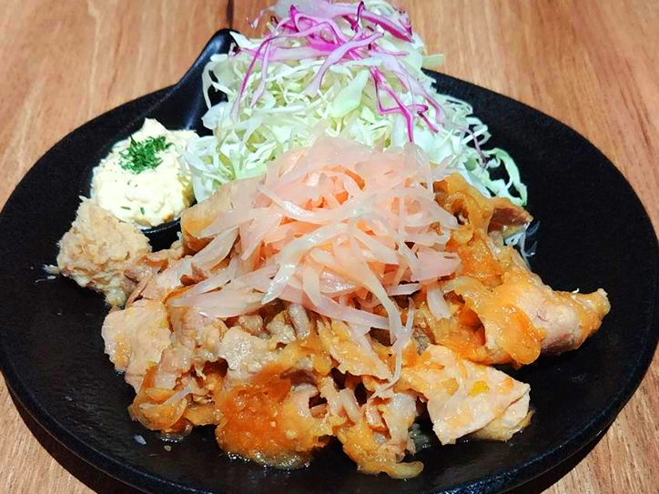 岩下の新生姜スペシャル生姜焼き定食