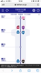 9月25日（土）から京阪線の「列車走行位置」情報の提供を開始します 